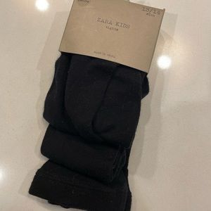 Zara Kids Black Tights Size 13-14 For Girls
